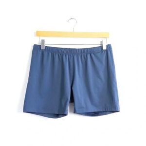 NWOT Adidas women’s shorts dusty blue M gym sport activewear workout slim fit